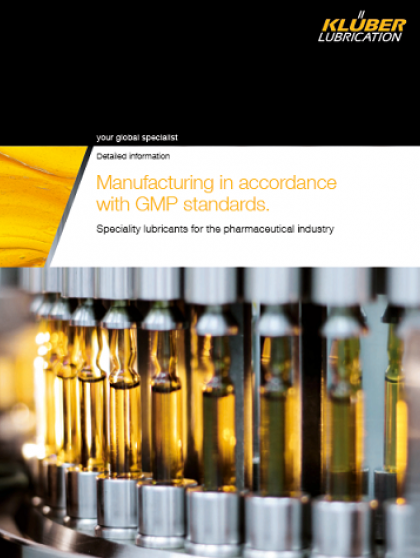 Speciality lubricants for the pharmaceutical industry