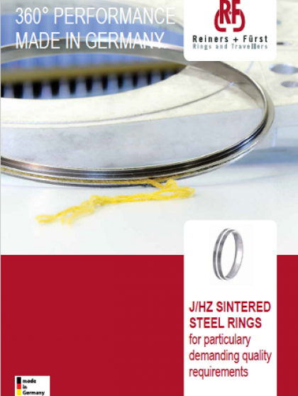 J/HZ SINTERED STEEL RING - Rings for long staple spinning