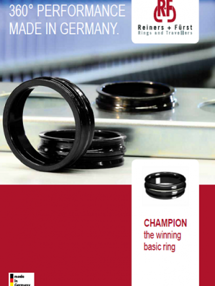 Champion: the winning basic ring - Rings for short staple spinning