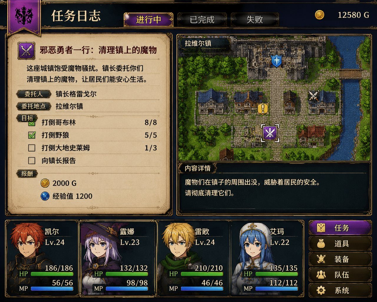 邪恶勇者一行 攻略要点 画面 1